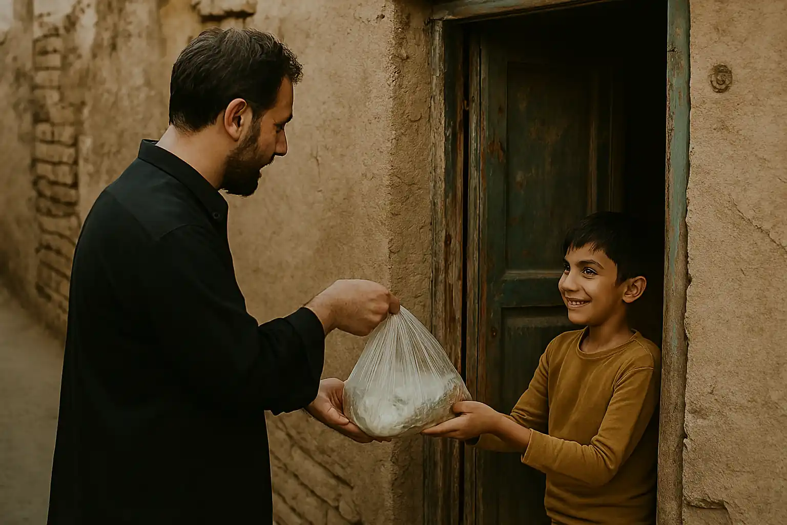 سبد مهربانی و کمک به ایتام